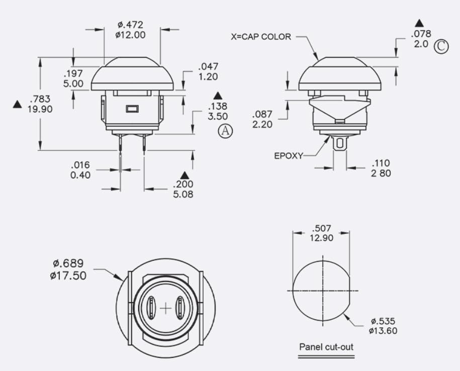 Button Switch K1GBEAAAAA Handle Button Switch