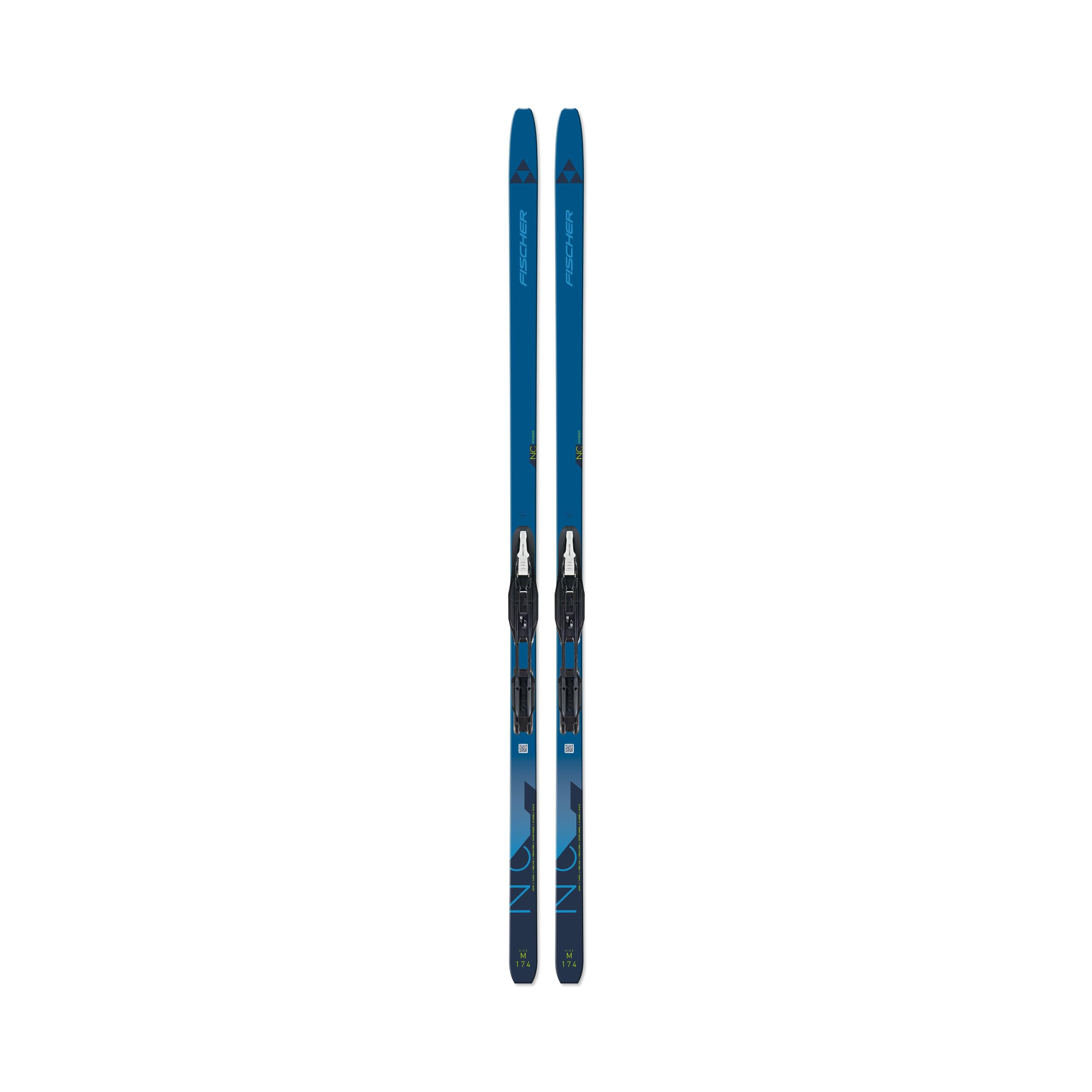 FISCHER Unisex Adults Voyager EF Mounted Cross-Country XC Nordic Skis with Nordic Tour Step-in IFP Bindings | Recreational Skiing, Groomed Tracks | for New or Returning Nordic Skiers, Medium