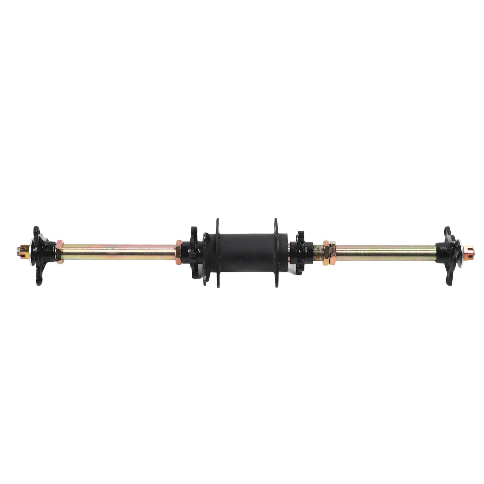 Jeffergarden Tylna oś Gokarta Tylna oś Napędowa ze Stopu Stali 25 Mm X 710 Mm ze Wspornikami Montażowymi do ATV Drift Trike Off Road Vehicle Wymiana Upgrade