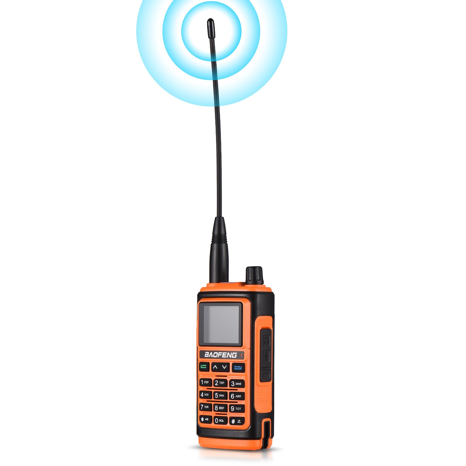 Baofeng BF 17 Walkie talkie a lungo raggio a due vie a due vie con doppia ricezione una frequenza chiave corrispondente a chiamate riservate sicure per le (Plug)