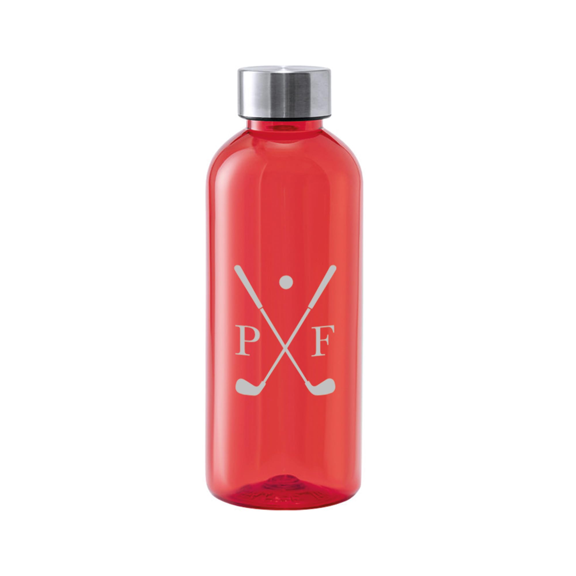 Ebuygb Red Personalised Golf Water Bottle, Golf Lovers Gift, Golf Player Tournament Prize, Gift For Him, Golf Club Gifts, Golf Member Gift For Golfer, 600 Ml (Red)