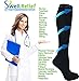 Mens, Womens 4 Pair 15-20mmHg Graduated Compression Socks. Classic Designs. M/L