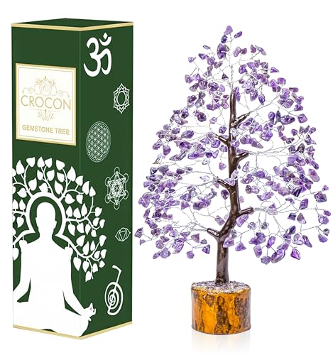 Image of Crocon Amethyst Crystal Tree of Life 10-12 inch Birthday Gifts for Women Men