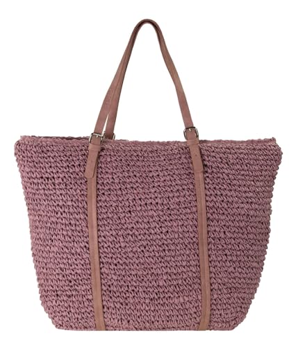 CINQUE sac à épaule Veronica grand cabas en cuir Rose aux finitions premium