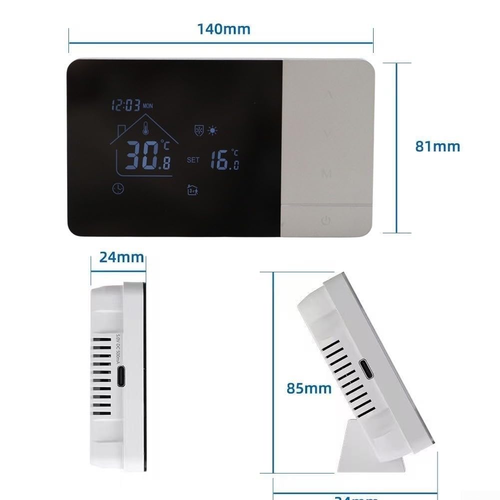 Termostato WiFi per tuya per Caldaia a Gas 3A Touch Termostato