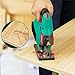 HYCHIKA Jig saw, 6.7A Jig Saw 800-3000SPM with 6 Variable Speeds, 4 Orbital Sets, Bevel Angle 45°, 6PCS Blades, Pure Copper Motor, Laser Guide, Wood Metal Plastic Cutting