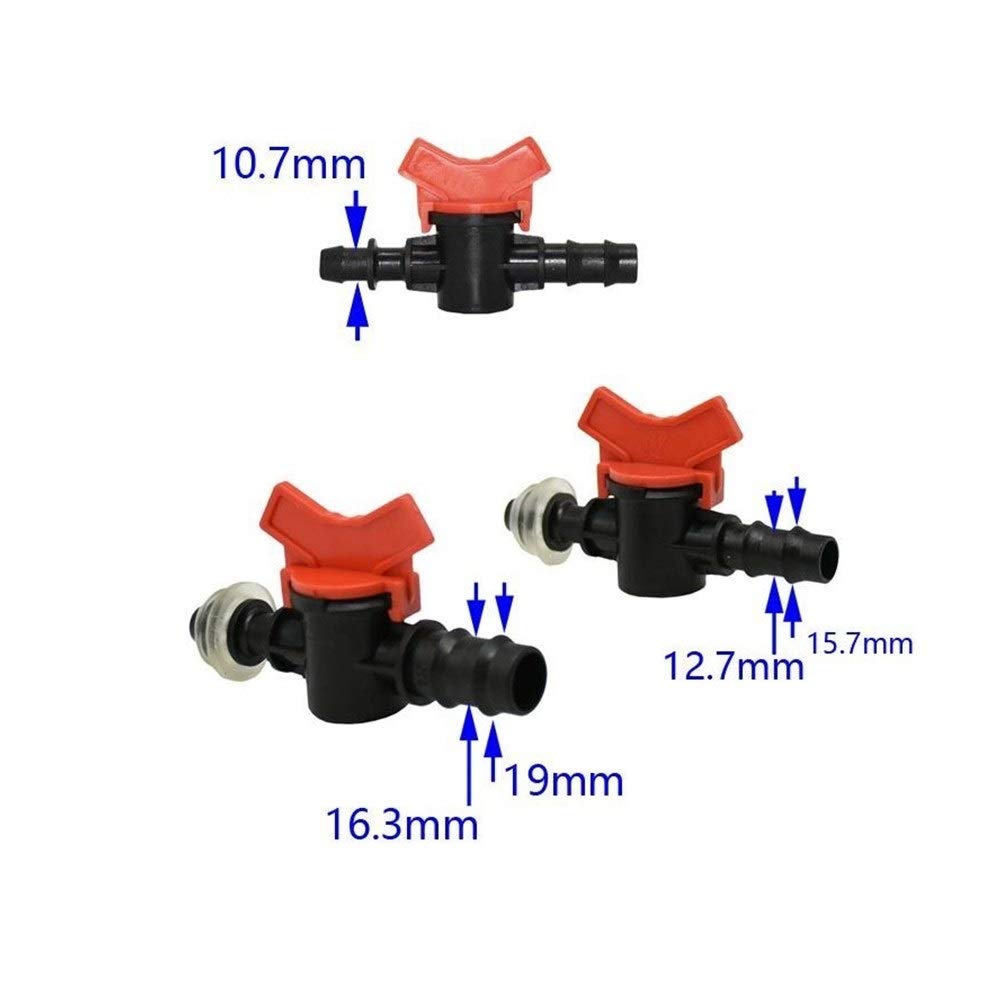 Equipos de riego automático El agua del grifo Conector 16mm 20mm manguera de jardín Tap 16 a 1/2 de la manguera de riego de 20 mm Válvula Grúas grifo Conector adaptador 20PCS ( Color : 16mm B )