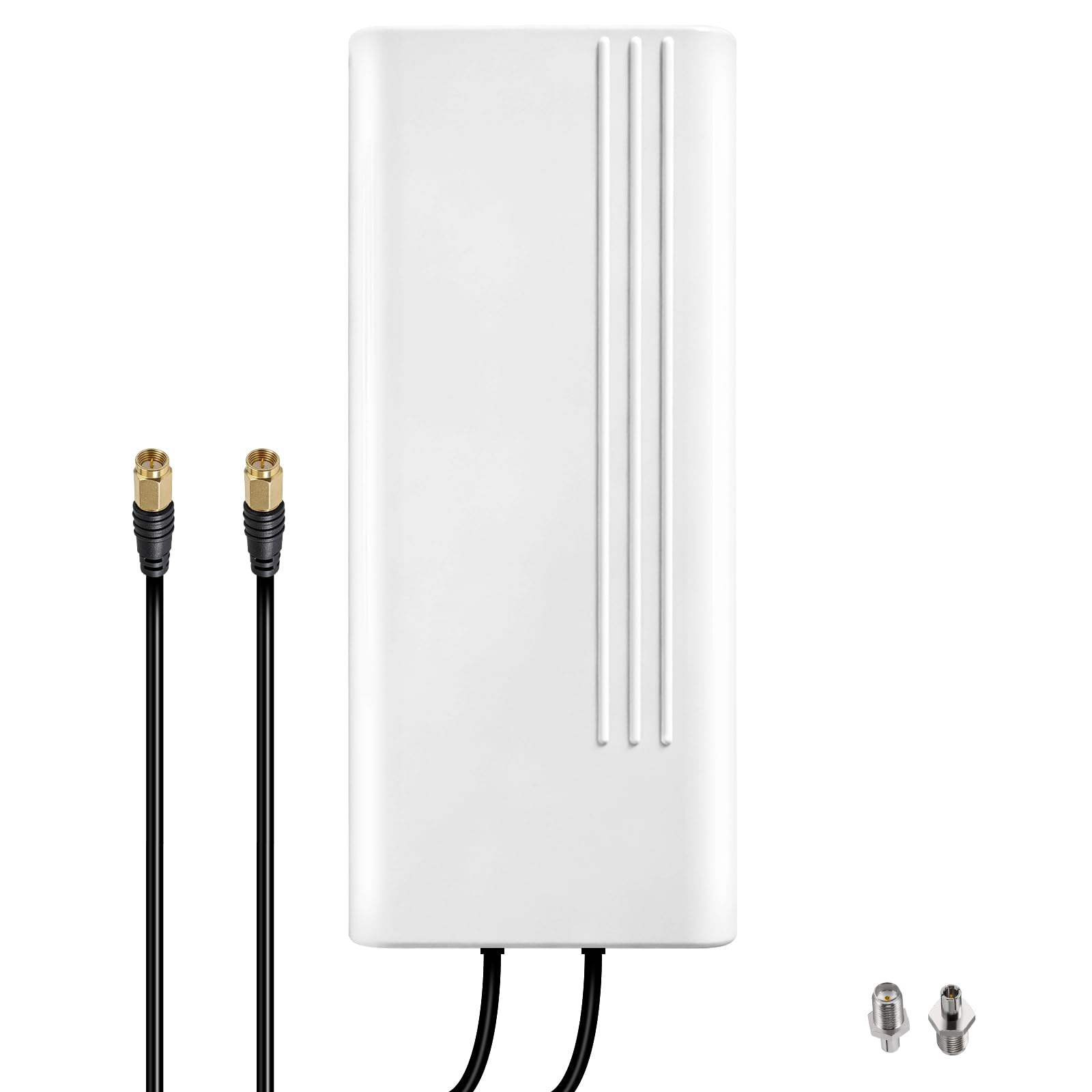 Antenna Esterna 5G 22dBi, 600-6000MHz Direzionale 4G LTE Doppia polarizzazione Antenna wifi 4G LTE Esterna WiFi Antenna MIMO SMA / 2 x TS9, per Router 4G 5G, 2 x Cavo 10m a Bassa Perdita