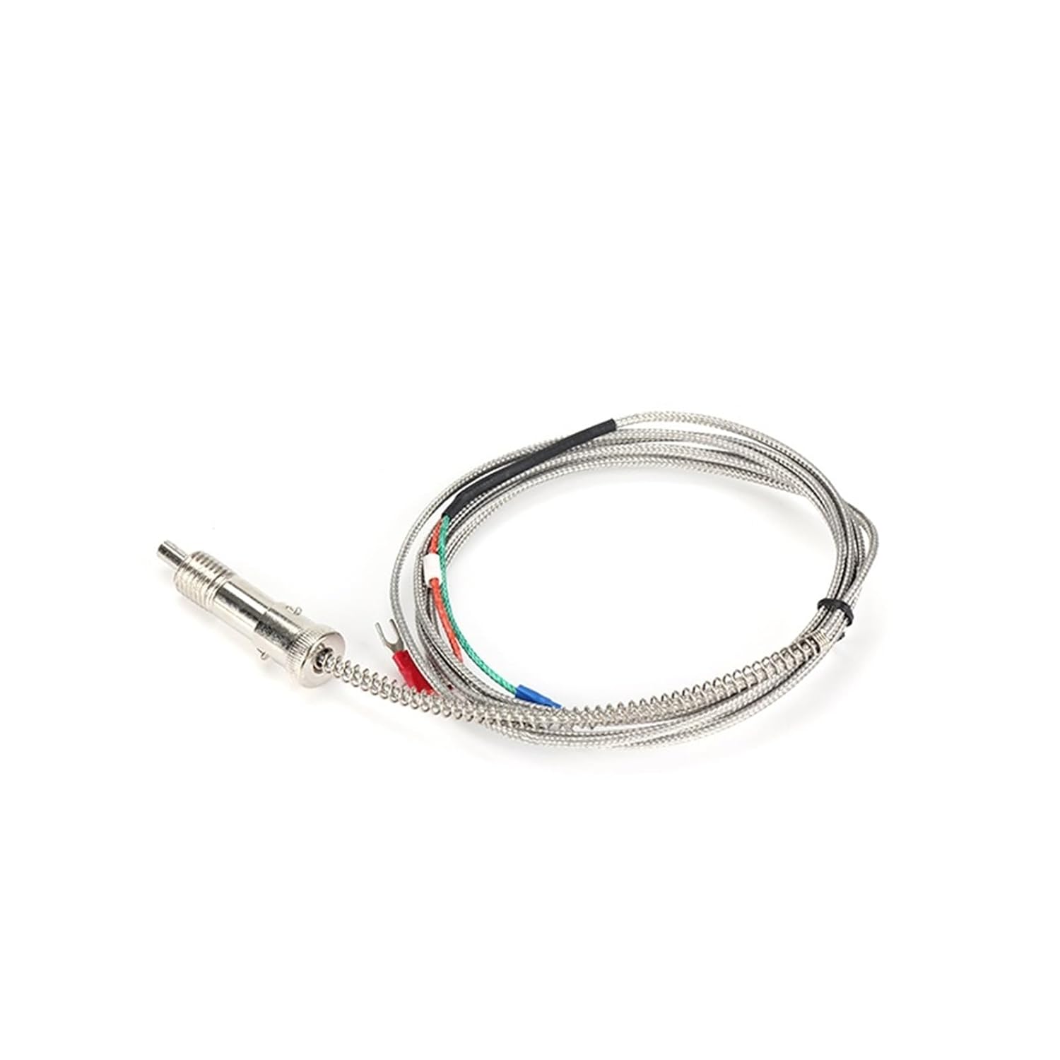 K Type WRNT-01 M12 Bayonet Compression Spring Shielded Wire 1-5M Temperature Sensor 1Pcs(M12 K Type 1m)