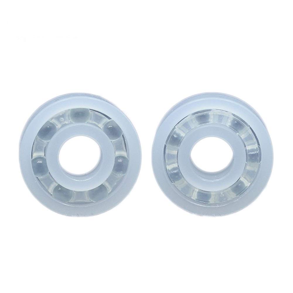XRKJKQIDG 4Pcs PP Bearing 606 608 626 628 685 688 Glass Balls Plastic Ball Bearings(PP685 5x11x3mm)