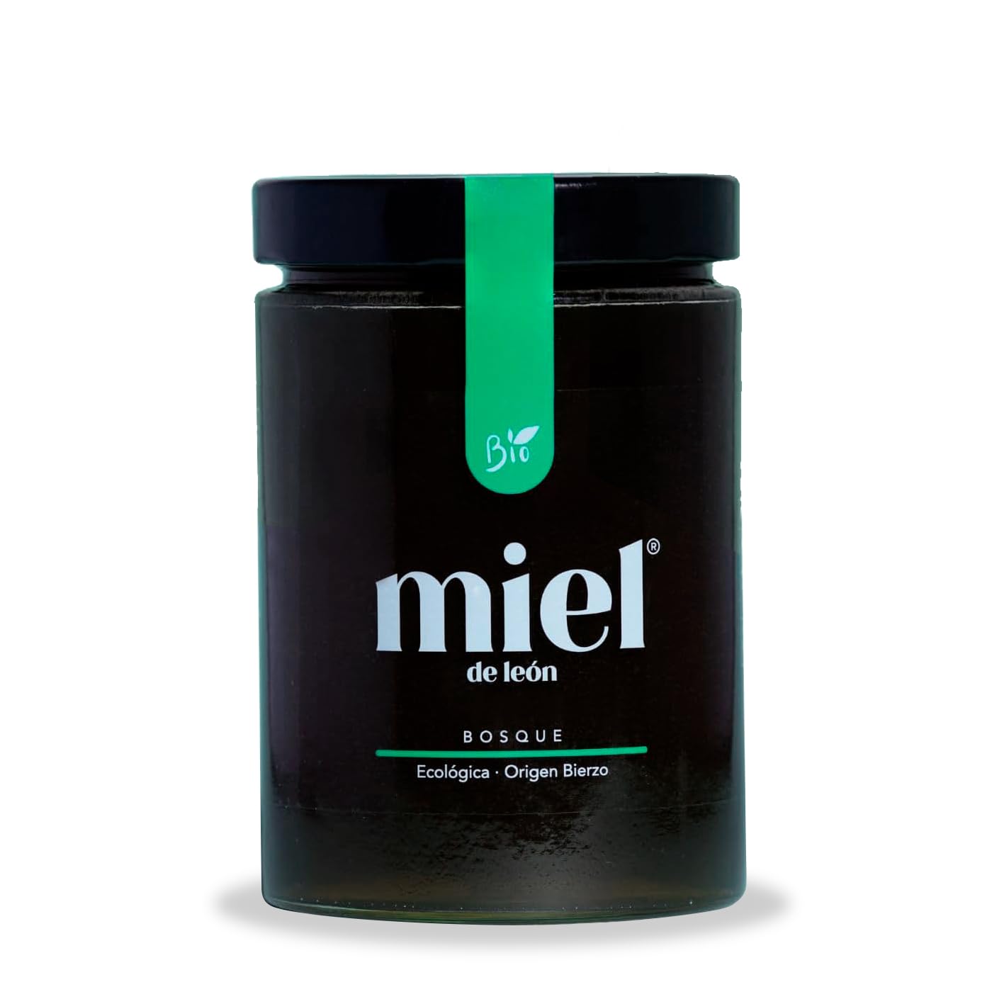 Miel de León | Miel de Bosque - 450 gr - De Abeja 100% Natural. Producto Artesano cosecha propia. Premio GOLD Dubai International Taste Awards. Sabor Tostado - Aroma Intenso. Origen: El Bierzo.