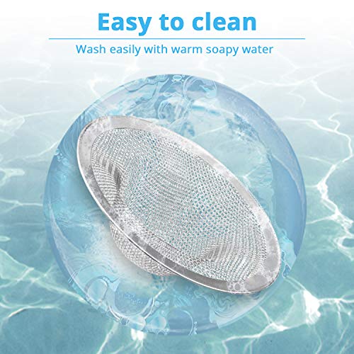 Kufung Sink Strainer, Basket Stainless Steel Bathroom Sink Stopper, Utility, Slop, Kitchen And Lavatory Sink Drain Strainer Hair Catcher (4.5 Inch) #TOP4