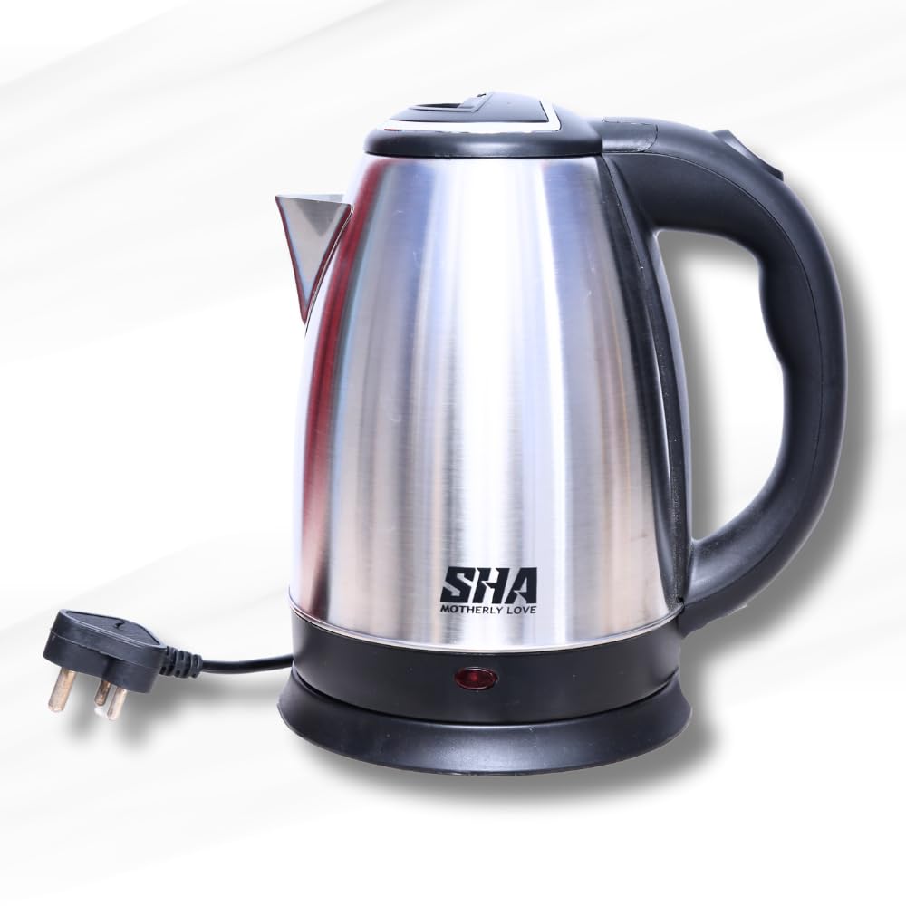Electric Kettle 1.8 Litre,1500W heating element durable stainless steel body,cool-touch handle and 360° cordless rotating base-image-41