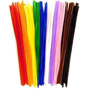 Crafts Pipe Cleaner 12”: Multi Color : 100pcs : for HobbyCrafts, Scrapbooking, DIY Accessory