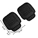 Big Ant 2 Pack Car Interior Seat Cover Cushion Pad Mat for Auto Supplies Office Chair with Breathable PU Leather (Black)
