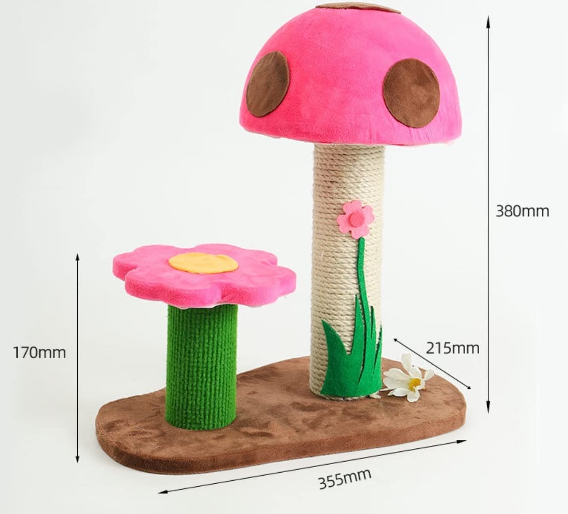 Árbol para Gatos Mediano Juguete for Gatos, Marco de Escalada for Gatos pequeños, Columna de Plataforma de Salto for Gatos de Madera Torre para Gatos | Condominio para Gatos(Pink)