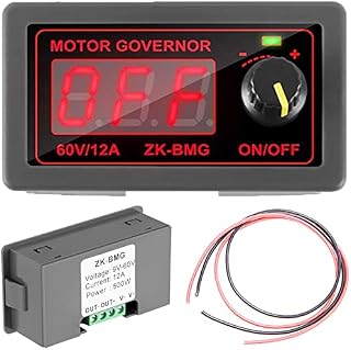 Youmile PWM Motor Speed Controller ZK-BMG DC 12V 24V 60V 500W Adjustable ignal Generator Driver Module with Stepless Switch red and black cable