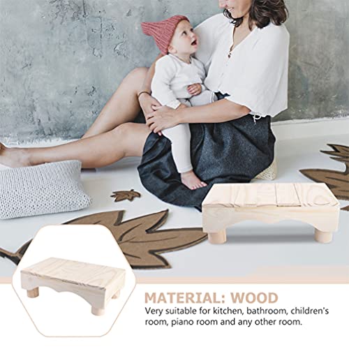 DOITOOL Madeira Passo Fezes Fezes Fezes Higiênico Potty Crianças Aumentando Cadeira Banquinho Do Pia