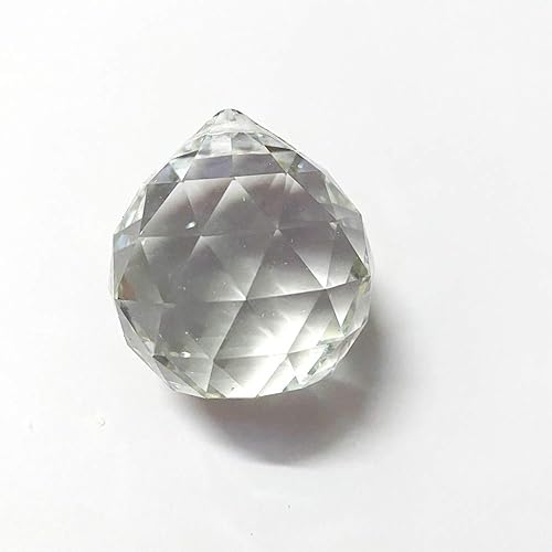 Bola de prisma de cristal transparente, colgante de prismas de Feng Shui, decoración colgante, bolas de prisma facetadas, 1.575 in