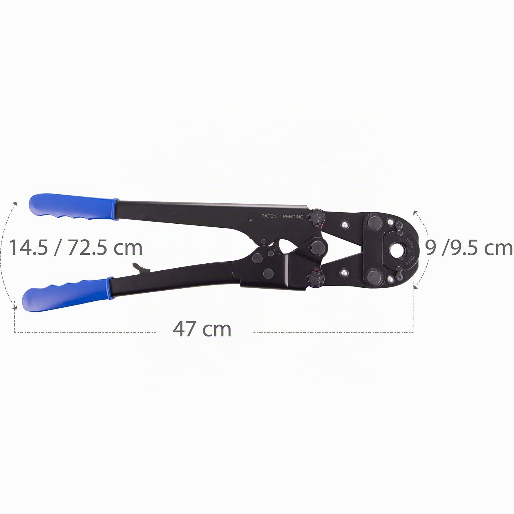 Pinza a crimpare manuale per tubi multistrato e PEX | Profilo TH | Ø12-16-20-26 mm | con ganasce intercambiabili e valigetta rigida | NOYON & THIEBAULT