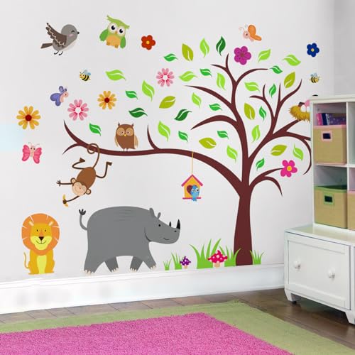 DEKOSH Woodland Nursery Decor - Adhesivos de Pared Infantiles miniatura 2