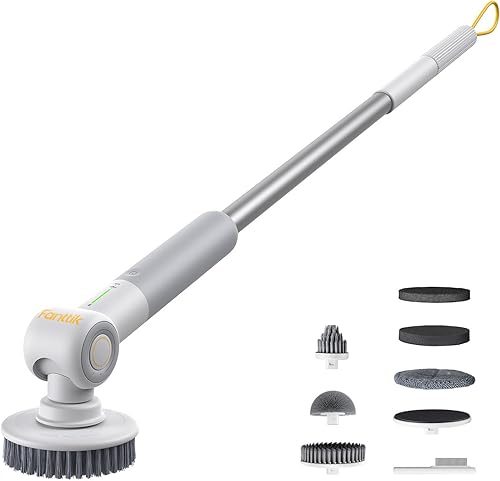 Miniatura 10 de Fanttik Flip G9 Pro - Limpiador eléctrico VoltiPulse, motor VoltiPulse, limpiador giratorio de doble velocidad con 6 cabezales de cepillo, ángulo