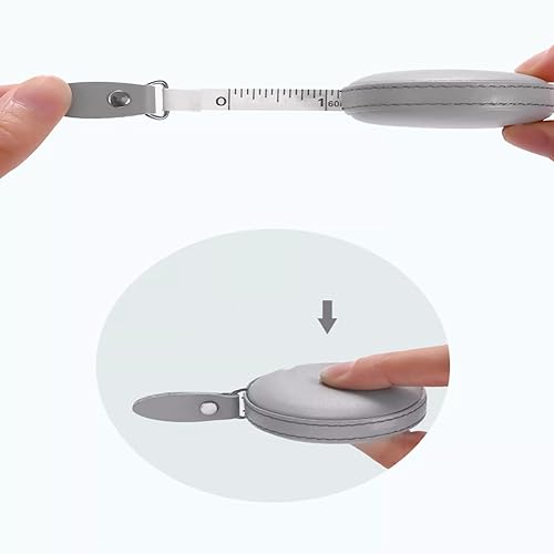 Miniatura 6 de GAILY YOUTH Cinta métrica suave para medir el cuerpo cinta métrica de doble escala de 591in 60 pulgadas cinta métrica retráctil para medición