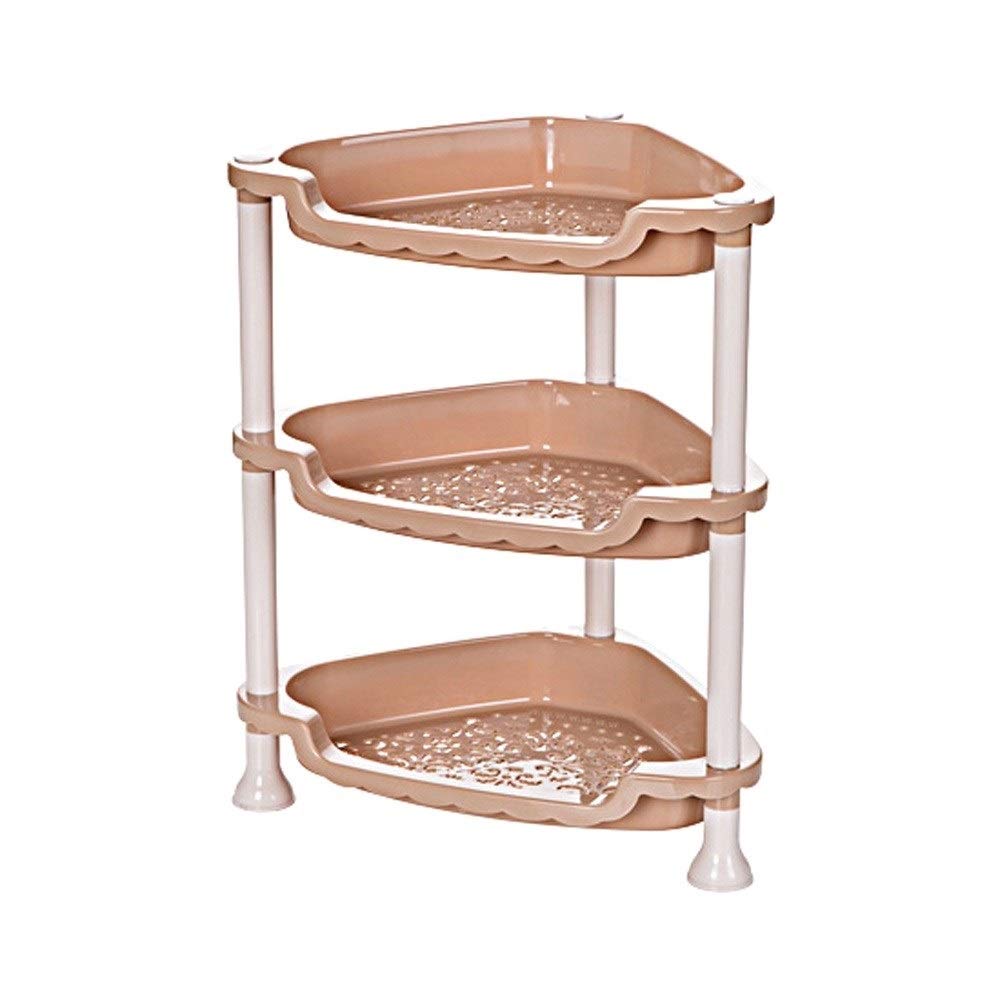 Étagère de douche d'angle plastique pour stopper le désordre sans percer le mur