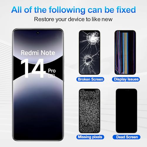 Écran LCD 6,7" avec kit outils pour Redmi Note 14 Pro 5G TFT