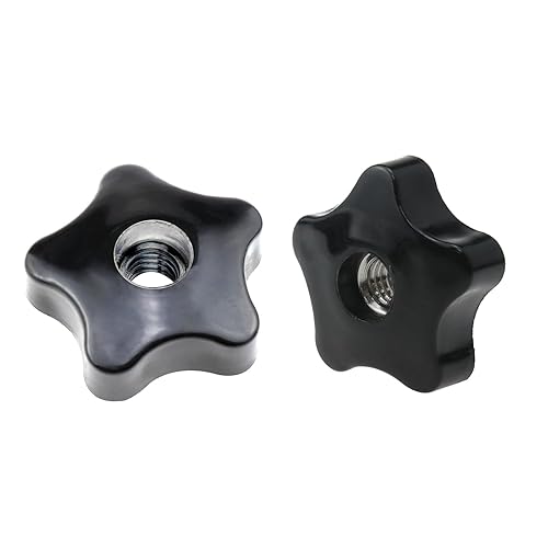 Miniatura 2 de Meuey Lyot Pomos en T de 5 estrellas, perillas de 38 pulgadas y 16 orificios pasantes para serradora, taladradora, torno, accesorio de longitud