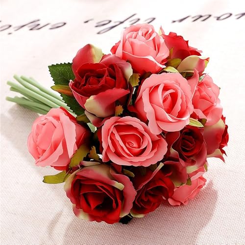 Jasion Artificial Roses Flowers 12 Heads...