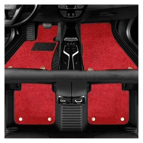 Tapis de sol voiture velours nano et cuir PU bicolore pour Tesla Modele 3 et Modele Y