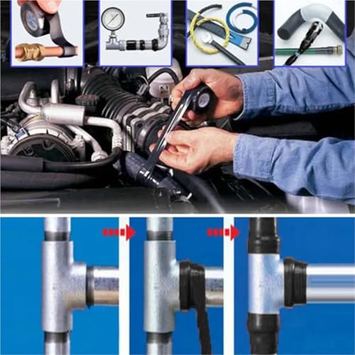Cinta de silicona autofusionable para reparar mangueras de jardín y organizar cables en casa 4