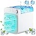Climatizzatore Portatile Mini,Raffreddatore D'aria 4 in 1,Air Cooler Mini,condizionatore personale,USB Ricaricabile Personale Ventilatore,Silenzioso Umidificatore con Blu Luci Notturne,Regalo estivo