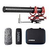 Video Microphone, External Camera Microphone Cardioid Shotgun Mic for DSLR/Canon/Nikon/Sony/Gopro Camera Vlogging, Interviewing