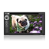 Pumpkin 2 Din Autoradio DVD Player mit 6,2 Zoll Kapazitiver Touchscreen Unterstützt...