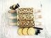 FLOWERS 3 Kid Rolling Pin Set with Damask, Folk and Floral Wreath Patterns. Wooden Laser Cut Mini Rolling Pins for Cookies, Play Dough, Salt Dough or Clay by Algis Crafts