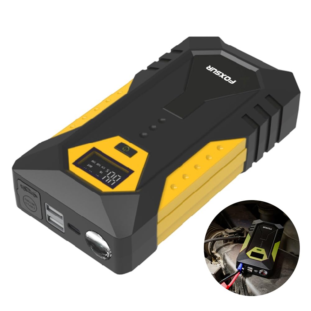 Batteria for Auto Avviatore di Emergenza Display Digitale Caricatore Portatile for Batteria for Auto con Luce LED Booster di Emergenza 800A Booster Batteria di Emergenza