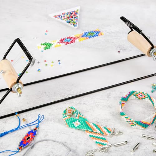 Máquina para tejer pulseras de acero inoxidable resistente con kit de abalorios manual 4