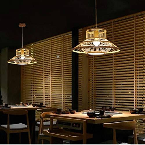 Lustre en rotin tissé moderne pour salon et hôtel - 6