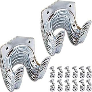 Raxter Garage Hooks 12 Pack Tool Hanger Hook Set Heavy-Duty Wall Mounted Garden Tool Storage Hook for Organizing Ladder, Bike, Ropes, Chairs, Garden & Garage Tools