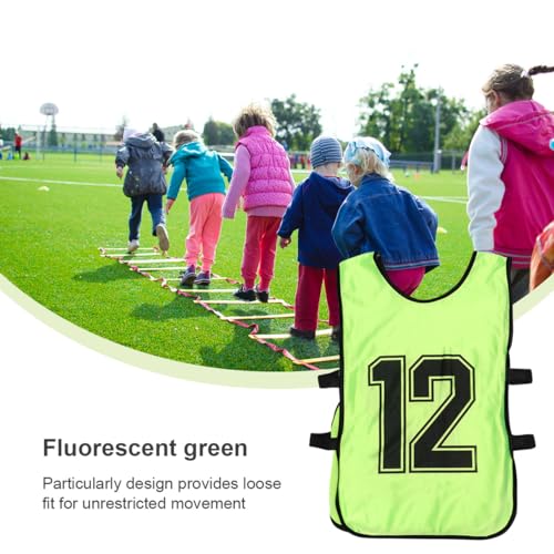 Chaleco de fútbol para niños TOYANDONA pack de 6 petos de entrenamiento transpirables 5