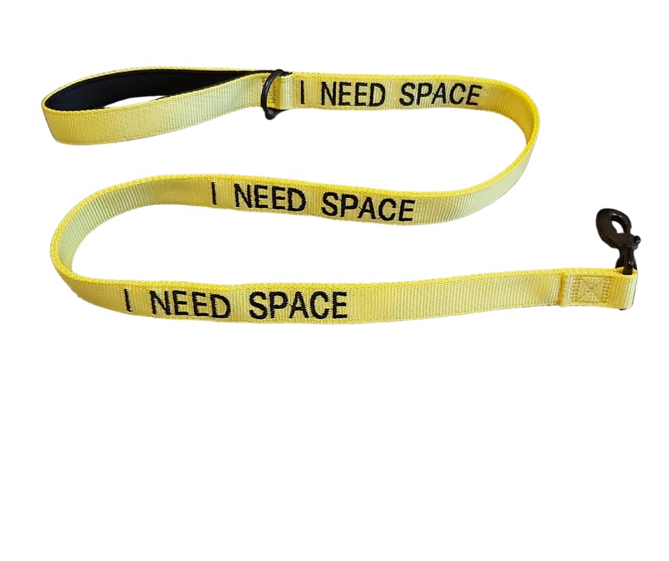 Yellow Dog UK "I NEED SPACE" 1.5m Dog Lead for nervous anxious dogs that need space
