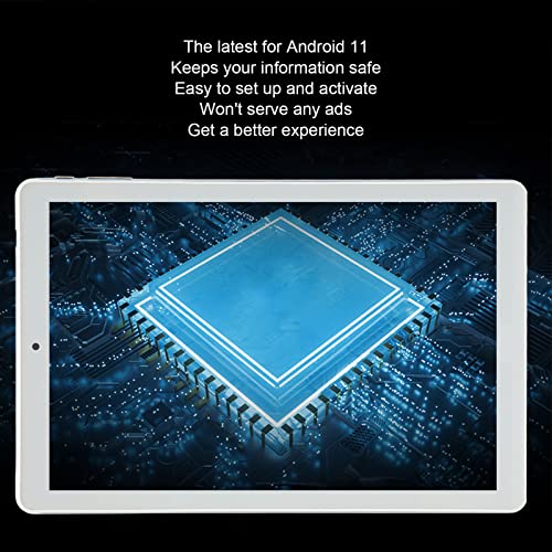 Tablet de 10 Polegadas para Android, 3 GB de RAM 64 GB ROM 128 G Expand, 5 G Dual Frequency WIFI, Câ