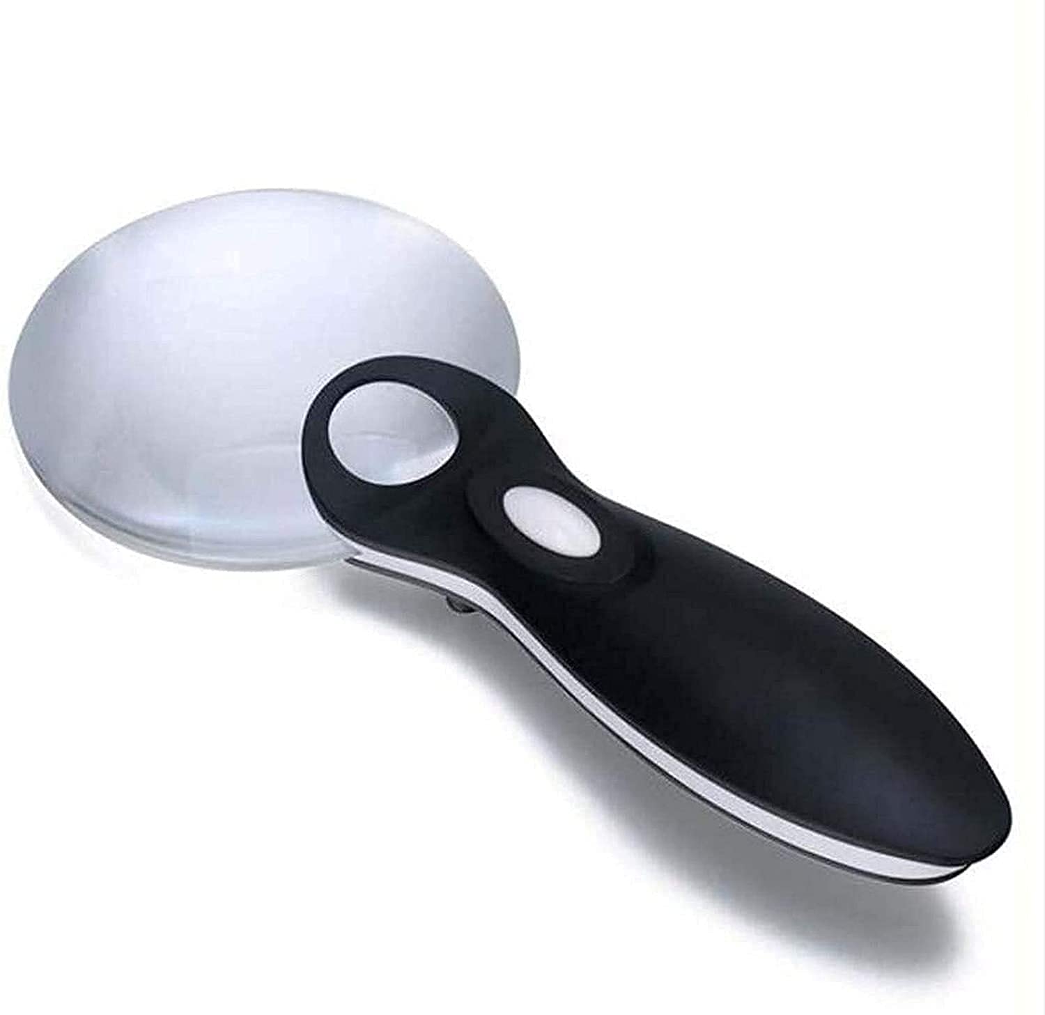 Lupas Lupa de Lectura Lupa sin Montura Lupa de Mano 2 Luces 3X 6X