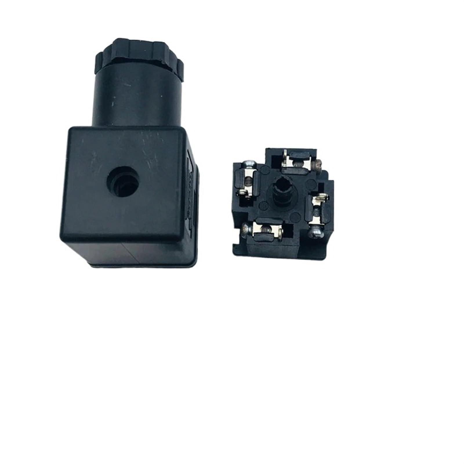 Zone Valve Solenoid Valve，5 PCS/lot Hydraulic solenoid valve plug Electromagnet junction box Line-Socket Plug for Coils Connector(Screw)(4 Plugs)