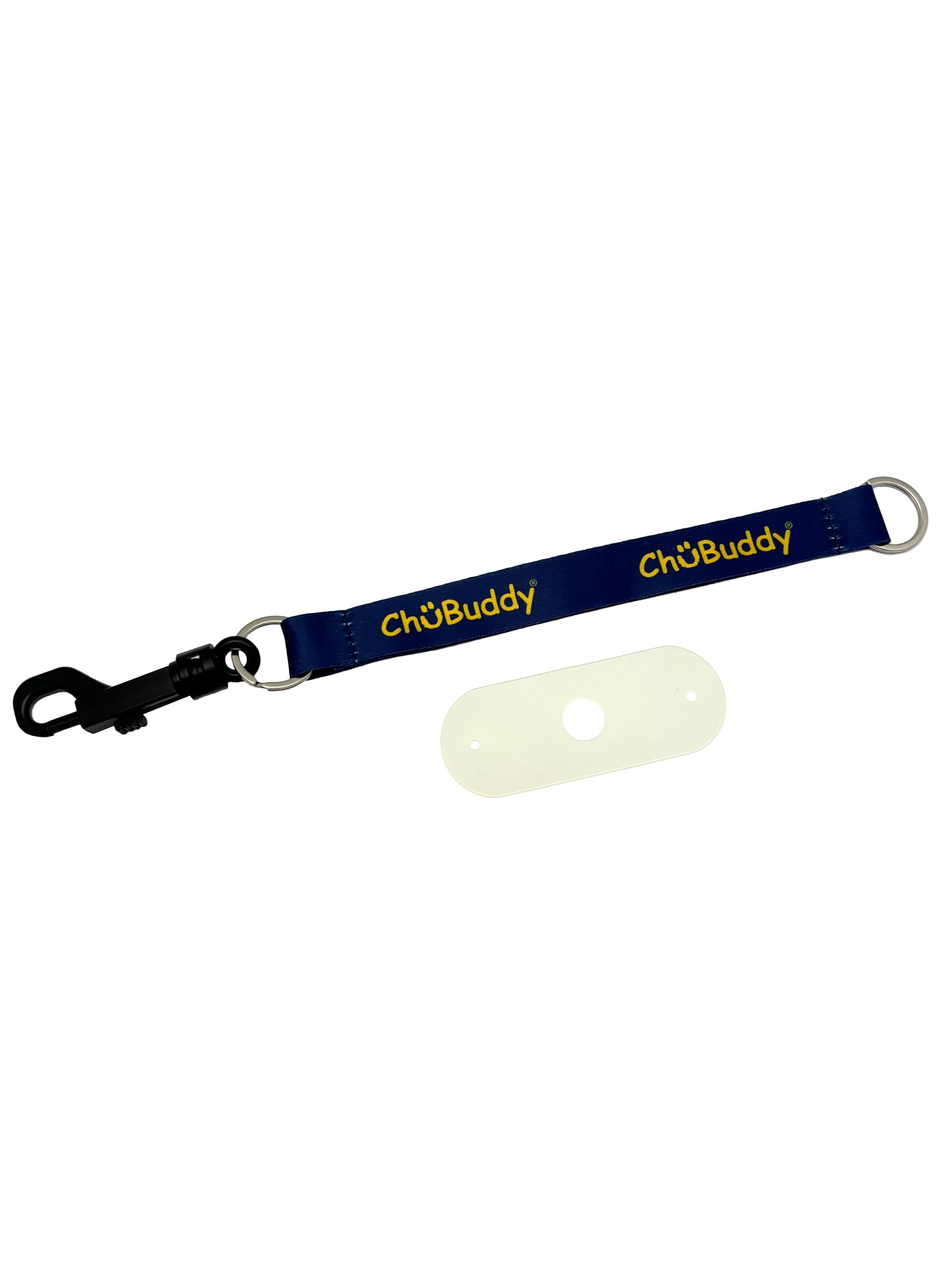 Chubuddy Chewy Holder - Navy Sublimated Tether & Natural Strap