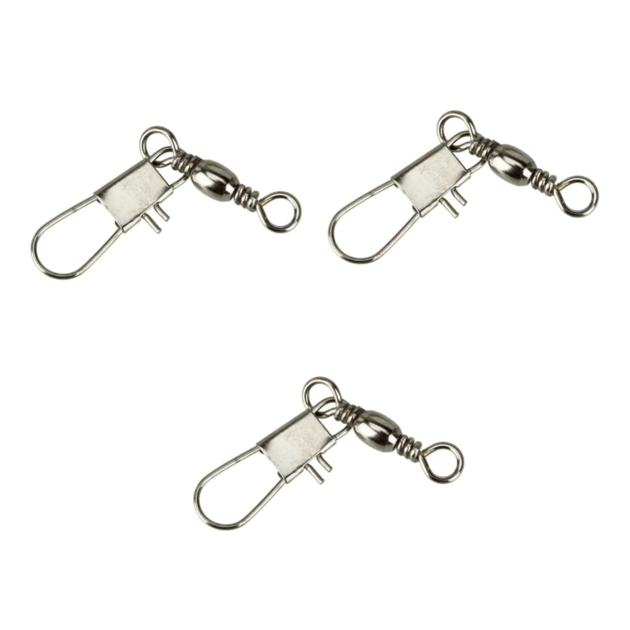 Mipcase Anello Di Collegamento Di Pesca Connettore Esca Girevole Cuscinetti Girevoli Da Pesca Girelle Da Connettore a Scatto e Con Paillettes Girella Da