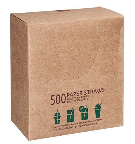 Pitillos de papel desechables blancos 3000 pack 19.69 cm miniatura 2