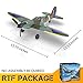 CKYSCHN RC Plane 4 Channel, Spitfire V2 RC Airplanes with 3 Level Mode to Learn Flight, Remote Airplanes for with Xpilot Stabilization Beginners Adults, One Key Aerobatic, Ready to Fly